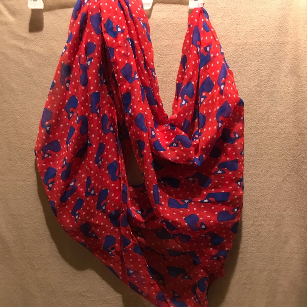 Whale Print Infinity Scarf